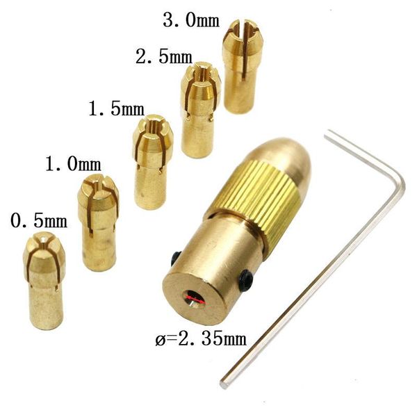 professional drill bits 7pcs 0.5-3mm allen key rotary tools accessories electric motor shaft mini small brass collet chuck
professional drill bits 7pcs 0.5-3mm allen key rotary tools accessories electric motor shaft mini small brass collet chuck