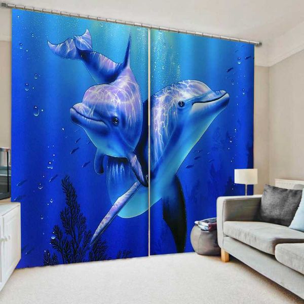 blue dolphin blackout window curtains for living room bedroom home decor children 3d drapes curtain &
blue dolphin blackout window curtains for living room bedroom home decor children 3d drapes curtain &