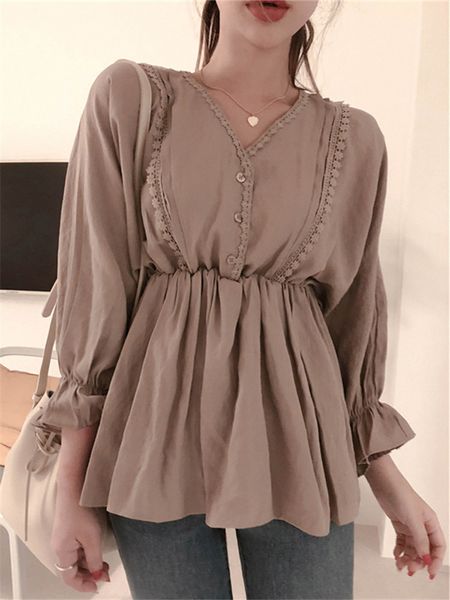 plaid shirt oversize female long sleeve girls blouse autumn plus size spring women blouses lace femme blusas 210417, White
plaid shirt oversize female long sleeve girls blouse autumn plus size spring women blouses lace femme blusas 210417, White