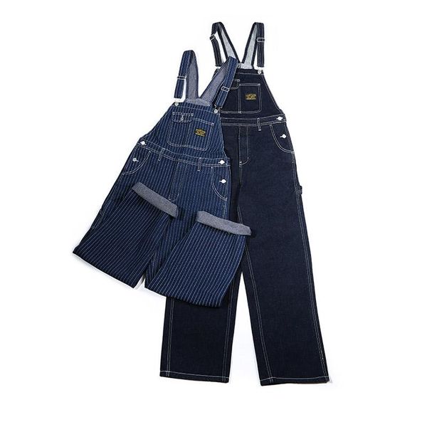 mcikkny 2021 men retro stripe denim bib overalls multi pockets vintage jeans jumpsuits for male suspender pants men's, Blue
mcikkny 2021 men retro stripe denim bib overalls multi pockets vintage jeans jumpsuits for male suspender pants men's, Blue