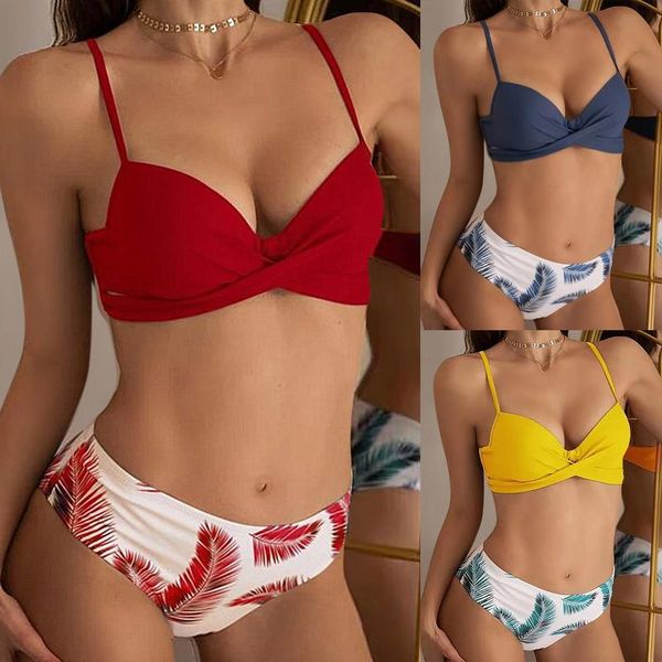 women's swimwear women summer bra set split high waist swimsuit leaf print bikini beachwear brief suit stroje kapielowe damskie, White;black
women's swimwear women summer bra set split high waist swimsuit leaf print bikini beachwear brief suit stroje kapielowe damskie, White;black