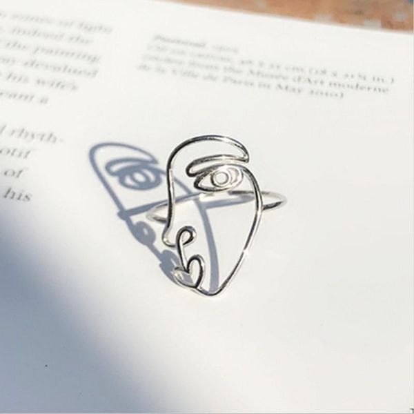 cluster rings 2021 cute funny large face anel masculino authentic 100% tibetan silver naughty line finger ring for women jewelry gift, Golden;silver
cluster rings 2021 cute funny large face anel masculino authentic 100% tibetan silver naughty line finger ring for women jewelry gift, Golden;silver