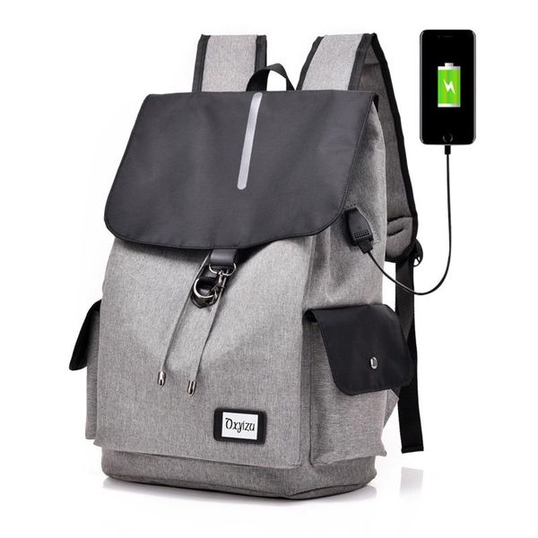 backpack british style men's 2021 casual simple oxford cloth waterproof lapusb socket student bag gray black
backpack british style men's 2021 casual simple oxford cloth waterproof lapusb socket student bag gray black