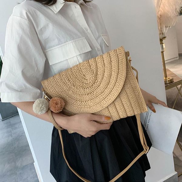 evening bags boho casual women envelope clutch lady fashion crossbody bag beach solid color straw woven handbag retro elegant shoulder
evening bags boho casual women envelope clutch lady fashion crossbody bag beach solid color straw woven handbag retro elegant shoulder