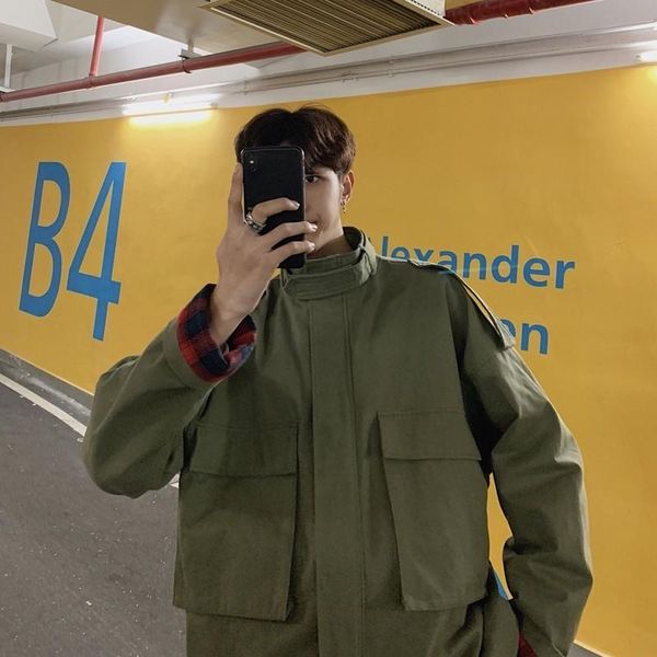 men's jackets 2021 military bomber streetwear cargo clothes black/green color coats windbreaker harajuku hip style outwear, Black;brown
men's jackets 2021 military bomber streetwear cargo clothes black/green color coats windbreaker harajuku hip style outwear, Black;brown