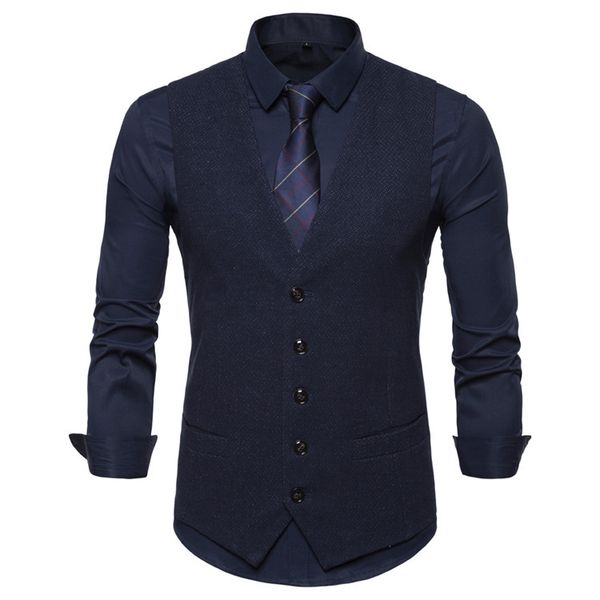 fashion vest men's clothing spring 2021 v-neck solid color business casual 9699, Black;white
fashion vest men's clothing spring 2021 v-neck solid color business casual 9699, Black;white