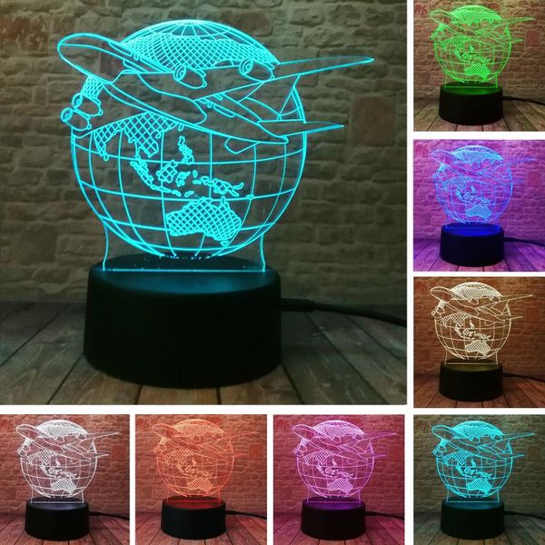 night lights 3d lamp airplane earth plane shape led touch sensor battery powered nightlight for baby room decor atmosphere light
night lights 3d lamp airplane earth plane shape led touch sensor battery powered nightlight for baby room decor atmosphere light
