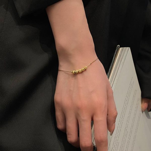 bangle ethnic style fashion design geometric gold bead bracelet simple personality trendy net red, Black
bangle ethnic style fashion design geometric gold bead bracelet simple personality trendy net red, Black