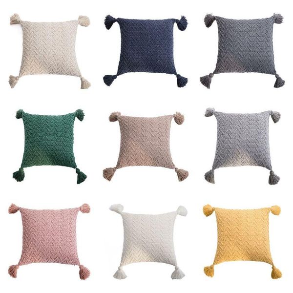 pillow case crochet woven knitted throw with tassels triangle striped solid color soft warm cushion cover home decor
pillow case crochet woven knitted throw with tassels triangle striped solid color soft warm cushion cover home decor