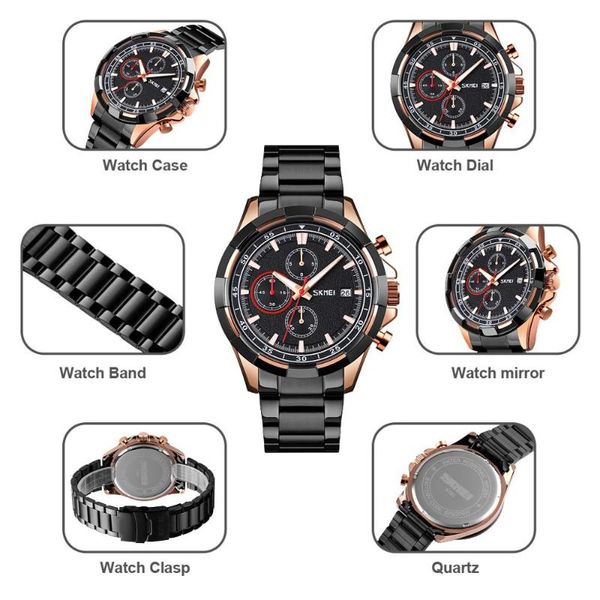 wristwatches skmei 9192 business men quartz watch luxury dress satch clock waterproof watches stainless steel strap relogio masculino, Slivery;brown
wristwatches skmei 9192 business men quartz watch luxury dress satch clock waterproof watches stainless steel strap relogio masculino, Slivery;brown