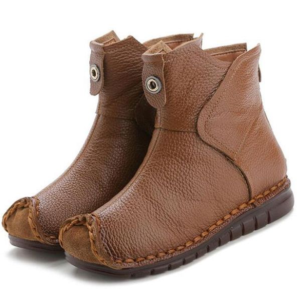 boots women genuine leather ankle flats ladies zip plush warm winter shoes female fashion sewing retro short boot large size 42, Black
boots women genuine leather ankle flats ladies zip plush warm winter shoes female fashion sewing retro short boot large size 42, Black