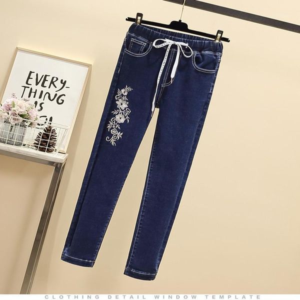 women's jeans large size women straight vintage high waist long pants cowboy embroidery plus woman streetwear, Blue
women's jeans large size women straight vintage high waist long pants cowboy embroidery plus woman streetwear, Blue