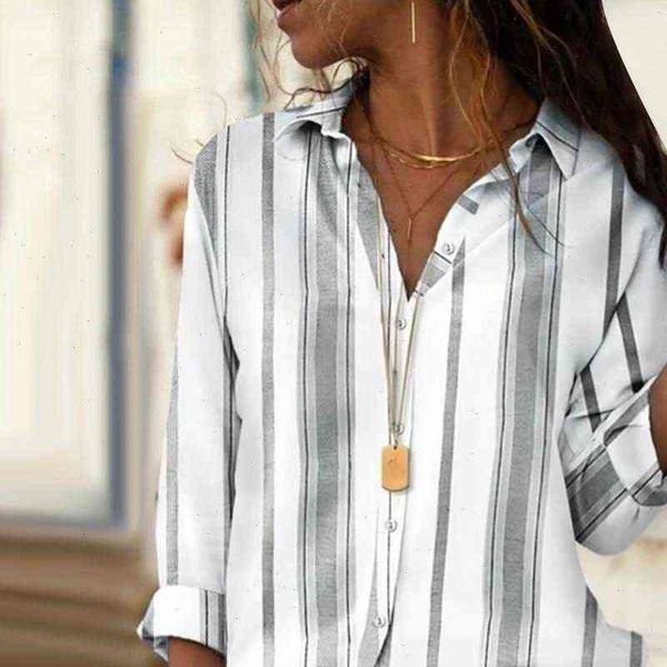 womens blouses women vertical stripe long sleeve turn down collar buttons loose shirt casual fashion office plus size, White
womens blouses women vertical stripe long sleeve turn down collar buttons loose shirt casual fashion office plus size, White