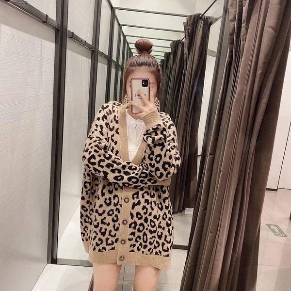 women's knits & tees spring autumn acrylic sweater v-neck long sleeve cardigan button knitted leopard print office lady, White
women's knits & tees spring autumn acrylic sweater v-neck long sleeve cardigan button knitted leopard print office lady, White