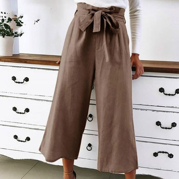 women casual loose wide leg pants female elegant fashion preppy style trousers pure color ladies lace up bow women's & capris, Black;white
women casual loose wide leg pants female elegant fashion preppy style trousers pure color ladies lace up bow women's & capris, Black;white