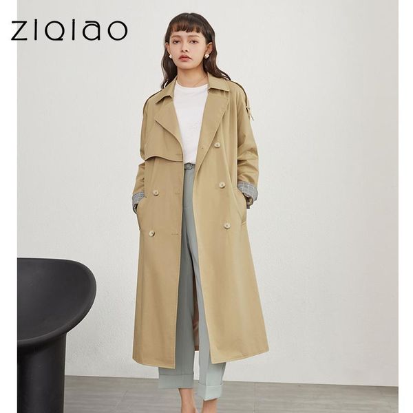 women's trench coats ziqiao petite women office lady windbreaker long spring 2021 high-end temperament black coat british style, Tan;black
women's trench coats ziqiao petite women office lady windbreaker long spring 2021 high-end temperament black coat british style, Tan;black