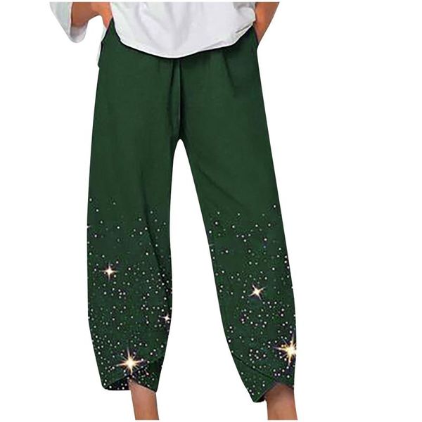 women's leggings women vintage pants casual star print elastic waist workout sports wide leg trousers summer plus size pantalones, Black
women's leggings women vintage pants casual star print elastic waist workout sports wide leg trousers summer plus size pantalones, Black
