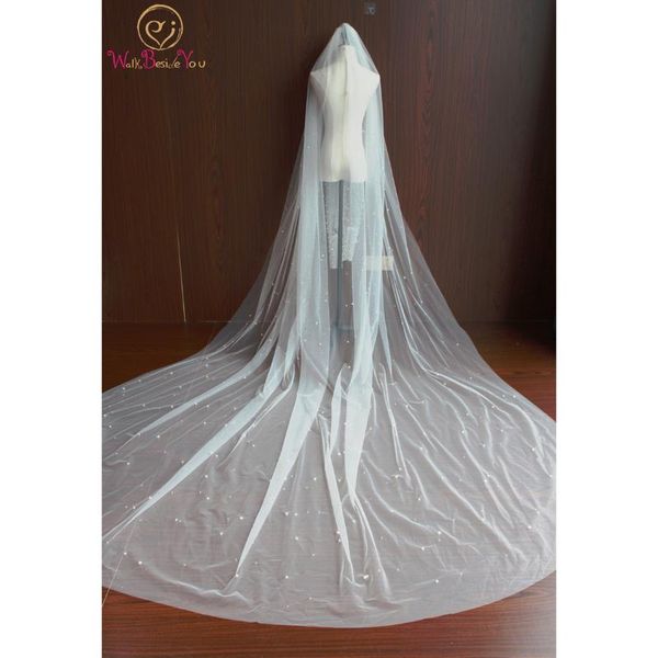 bridal veils beige wedding cathedral train 3.5m*3m pearls with sleeves veil comb accessories long hair, Black
bridal veils beige wedding cathedral train 3.5m*3m pearls with sleeves veil comb accessories long hair, Black