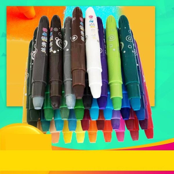 kFHN single complementary color water soluble washable solid painting pens silk slide super large capacity dazzle color stick rotary crayon, Black;red
kFHN single complementary color water soluble washable solid painting pens silk slide super large capacity dazzle color stick rotary crayon, Black;red