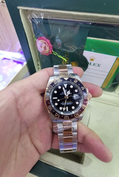 with box men watch 40mm 116610 mechanical luxury automatic watch ceramic bezel sapphire watches glide buckle 2813 movement watches wristwatc, Slivery;brown
with box men watch 40mm 116610 mechanical luxury automatic watch ceramic bezel sapphire watches glide buckle 2813 movement watches wristwatc, Slivery;brown