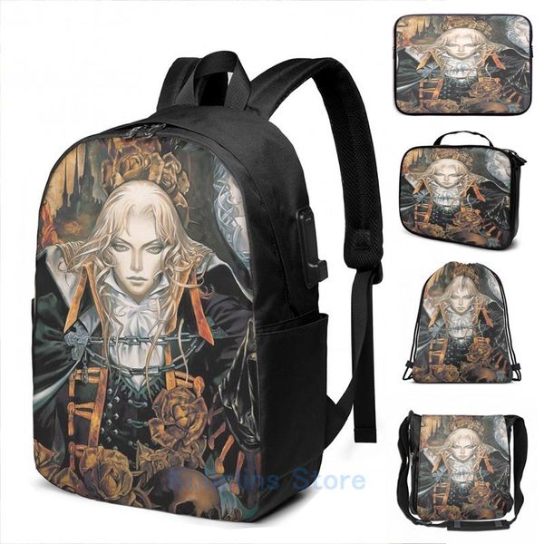 backpack funny graphic print castlevania symphony usb charge men school bags women bag travel laptop
backpack funny graphic print castlevania symphony usb charge men school bags women bag travel laptop