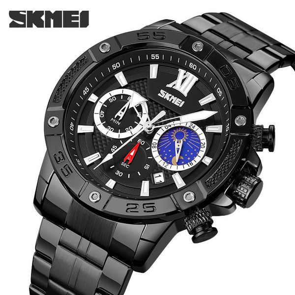 wristwatches skmei mens watches casual sports satch date moonphase quartz wristwatch full steel clock relogio masculino, Slivery;brown
wristwatches skmei mens watches casual sports satch date moonphase quartz wristwatch full steel clock relogio masculino, Slivery;brown