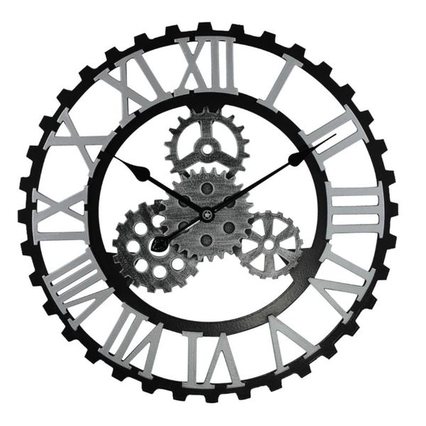 wall clocks 202 24cm inches 58cm retro gear roman hollow clock silent for home decor - silver
wall clocks 202 24cm inches 58cm retro gear roman hollow clock silent for home decor - silver
