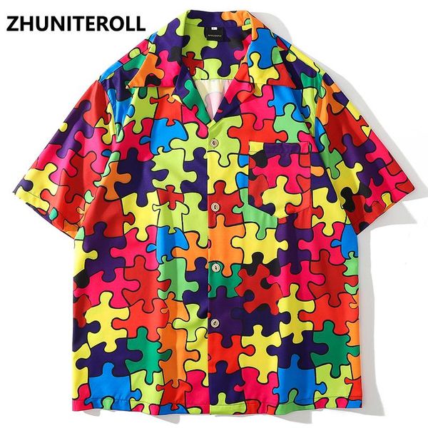 harajuku hawaiian shirt hip hop streetwear block jigsaw graphics print beach 2021 men summer short sleeve casual men's shirts, White;black
harajuku hawaiian shirt hip hop streetwear block jigsaw graphics print beach 2021 men summer short sleeve casual men's shirts, White;black