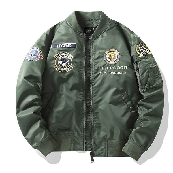 men's jackets spring autumn windproof bomber jacket men clothing air force pilot ma1 tiger embroidery casual loose waterproof outerwear, Black;brown
men's jackets spring autumn windproof bomber jacket men clothing air force pilot ma1 tiger embroidery casual loose waterproof outerwear, Black;brown