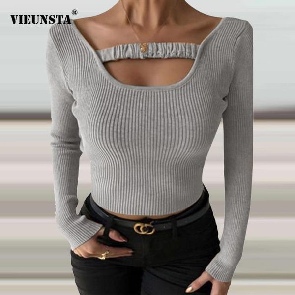 women's blouses & shirts 2021 autumn u neck ribbed women solid knitted slim fit pullover casual long sleeve streetwear blusas, White
women's blouses & shirts 2021 autumn u neck ribbed women solid knitted slim fit pullover casual long sleeve streetwear blusas, White