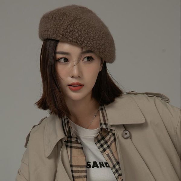 berets foux beret hats women autumn winter spring angora hair pure color keep warm adjustable rope japanese style fashion, Blue;gray
berets foux beret hats women autumn winter spring angora hair pure color keep warm adjustable rope japanese style fashion, Blue;gray