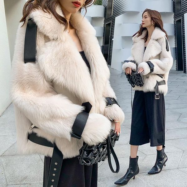 women's fur & faux imported tocas wool coats furry natural leather grass 2021 winter fashion ladies jackets, Black
women's fur & faux imported tocas wool coats furry natural leather grass 2021 winter fashion ladies jackets, Black