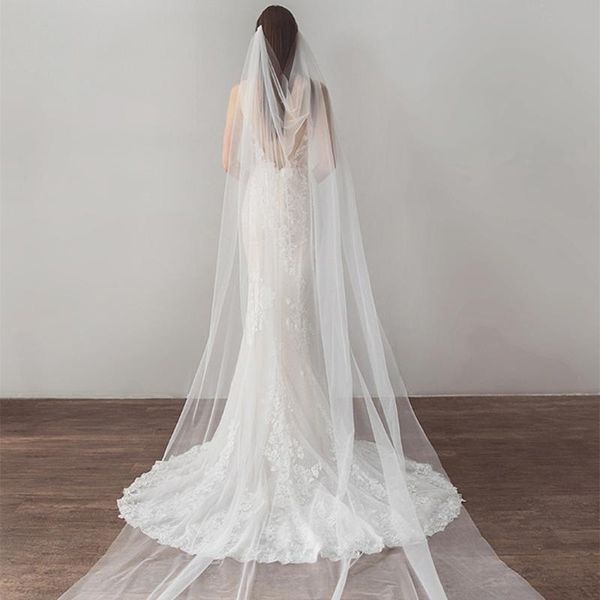 bridal veils women wedding chapel tulle veil with one-layer two-comb 3m elegant ivory long wonderful headpiece lady accessory, Black
bridal veils women wedding chapel tulle veil with one-layer two-comb 3m elegant ivory long wonderful headpiece lady accessory, Black