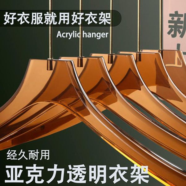 hangers & racks 5pcs/lot acrylic hanger for coat pants thickened non-slip clothes garment shop display wedding dress hanging
hangers & racks 5pcs/lot acrylic hanger for coat pants thickened non-slip clothes garment shop display wedding dress hanging