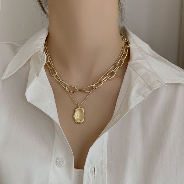 abstract pendant personalized thick folding necklace female design clavicle simple neck chain, Silver
abstract pendant personalized thick folding necklace female design clavicle simple neck chain, Silver
