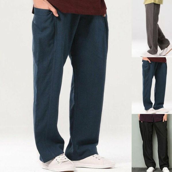 men's pants fashion casual pant solid elastic waist wide leg loose ankle length sports holiday 2021, Black
men's pants fashion casual pant solid elastic waist wide leg loose ankle length sports holiday 2021, Black