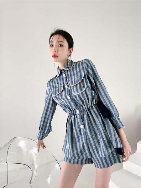 women's tracksuits female striped suit spring two-piece sets trousers fashion temperament ol outfits ladies, Gray
women's tracksuits female striped suit spring two-piece sets trousers fashion temperament ol outfits ladies, Gray
