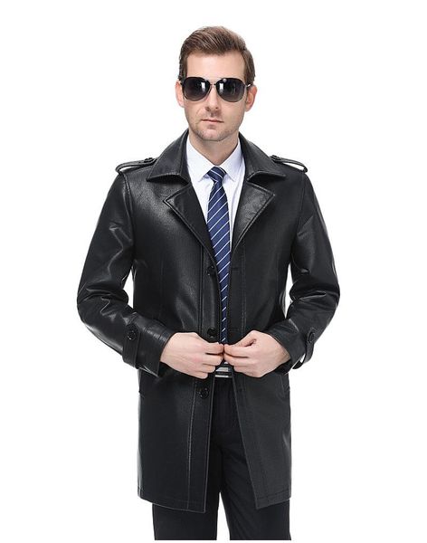 men's fur & faux long winter leather jacket windproof windbreaker business overcoat black pu
men's fur & faux long winter leather jacket windproof windbreaker business overcoat black pu
