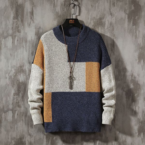 design sale mens sweater autumn winter fashion color block pullover mens casual knitted sweater men street tren, White;black
design sale mens sweater autumn winter fashion color block pullover mens casual knitted sweater men street tren, White;black