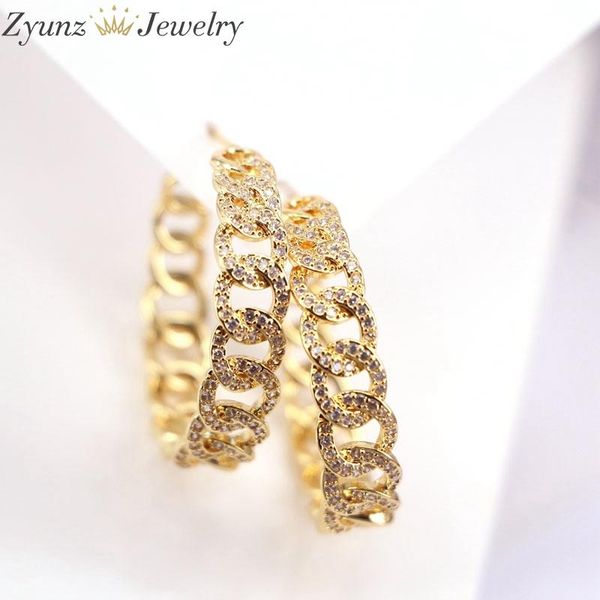 5pairs, 29mm, circle geometric unique link chain shape pave cz luxury women hiphop earring fashion jewelry stud, Golden;silver
5pairs, 29mm, circle geometric unique link chain shape pave cz luxury women hiphop earring fashion jewelry stud, Golden;silver