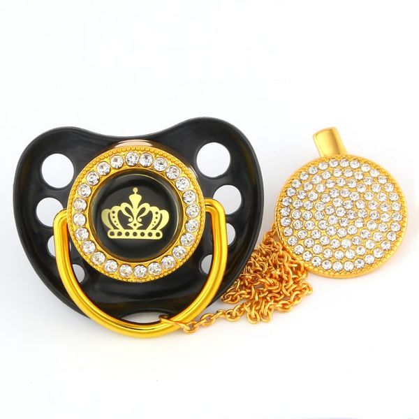 pacifiers# black bling rhinestone crown beautiful pacifier and clip bpa dummy with cover cap
pacifiers# black bling rhinestone crown beautiful pacifier and clip bpa dummy with cover cap