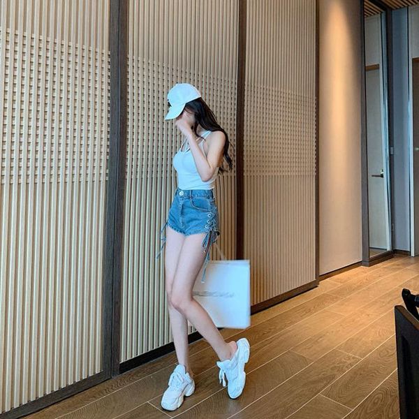 women's shorts 2021 indie lace up pocket sweet jeans women bandage blue denim korean egirl fashion summer, White;black
women's shorts 2021 indie lace up pocket sweet jeans women bandage blue denim korean egirl fashion summer, White;black