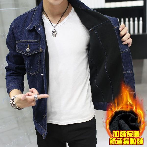 men's jackets winter cowboy coat man slimming lapel warm jacket top, Black;brown