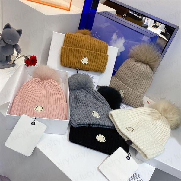 designer skull caps fashion fax fur pom beanie breathable keep warm cashmere hat for man woman 6 color high-quality, Blue;gray
designer skull caps fashion fax fur pom beanie breathable keep warm cashmere hat for man woman 6 color high-quality, Blue;gray