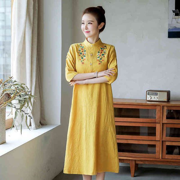 dress in casual cotton linen the women of vintage half-sleeve embroidered party will see elegant ladies ed plus size, Black;gray
dress in casual cotton linen the women of vintage half-sleeve embroidered party will see elegant ladies ed plus size, Black;gray