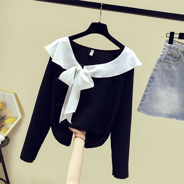 autumn shirts women's long sleeves patchwork bow shirt ladies girls female all-match casual blouse a3731 210519, White
autumn shirts women's long sleeves patchwork bow shirt ladies girls female all-match casual blouse a3731 210519, White