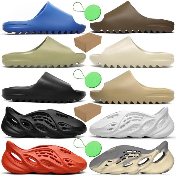 with box&tag 36-47 kanye slides womens mens slippers foam runner enflame orange desert sand bone resin black kids childrens designers shoes
with box&tag 36-47 kanye slides womens mens slippers foam runner enflame orange desert sand bone resin black kids childrens designers shoes