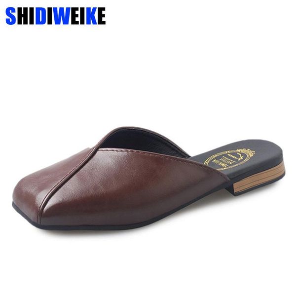 slippers fashion women slip on mules shallow flat shoes square low heel work casual slides ladies loafers m744, Black
slippers fashion women slip on mules shallow flat shoes square low heel work casual slides ladies loafers m744, Black