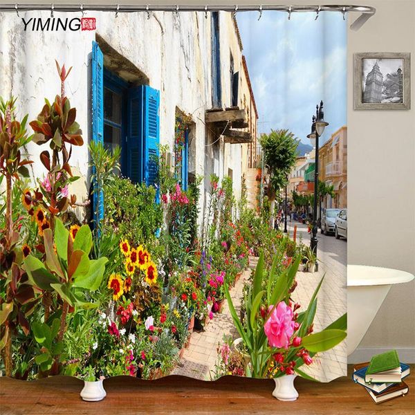 bathroom waterproof shower curtain european beautiful country style printed with hook home decoration custom size curtains 
bathroom waterproof shower curtain european beautiful country style printed with hook home decoration custom size curtains