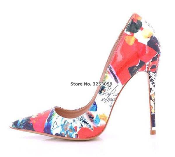 dress shoes almudena brand red blue floral graffiti printed pumps 12cm thin high heels wedding pointed toe shallow dropship, Black
dress shoes almudena brand red blue floral graffiti printed pumps 12cm thin high heels wedding pointed toe shallow dropship, Black